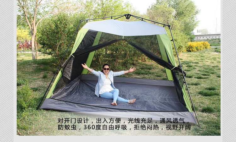Cheap Goat Tents Hewolf 10People BigOutdoor Large Aluminum Pole Automatic Square Roof Tent Park Leisure Awning Wholesale and Retail Camping Tools Tents 